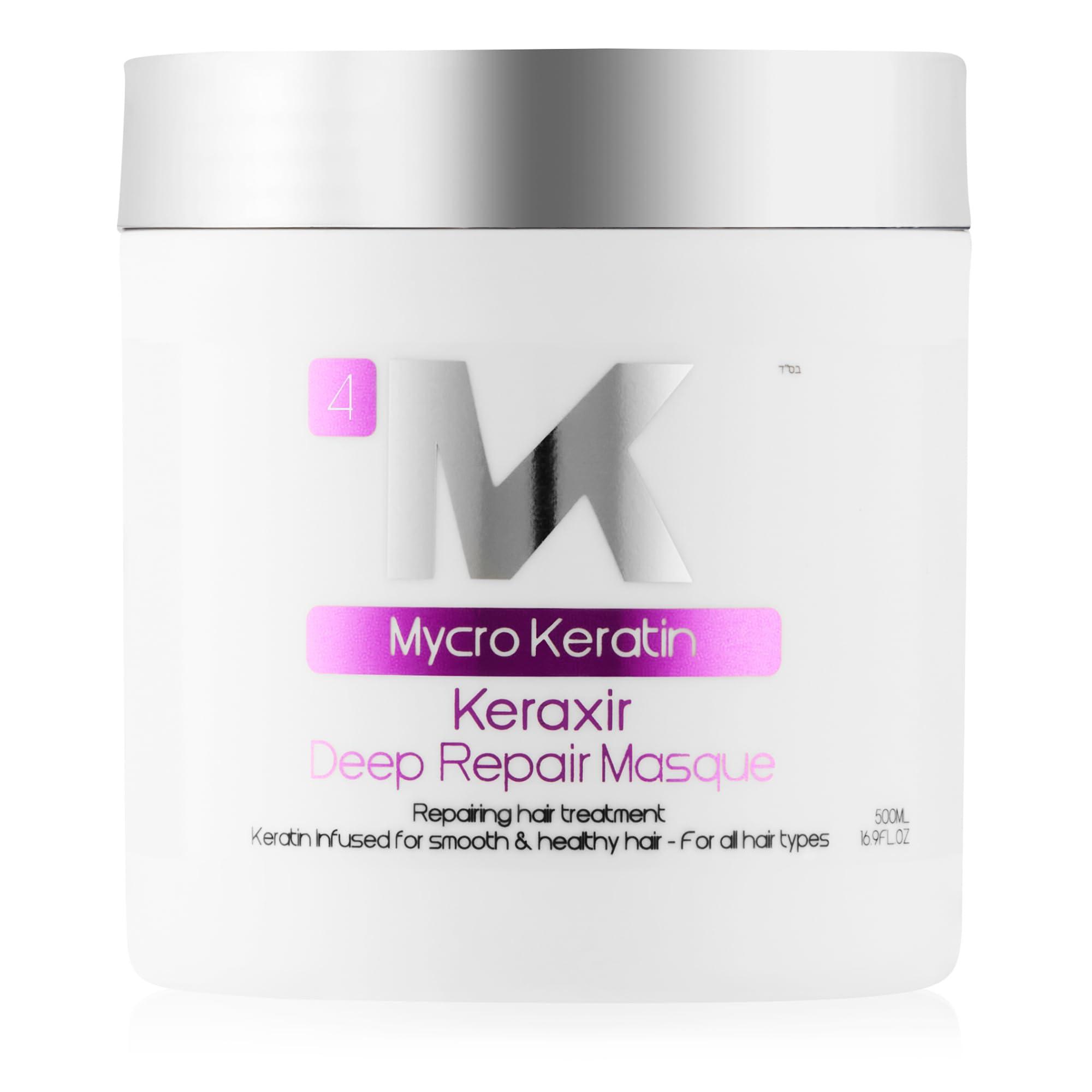 MK MYCRO KERATIN Mycro Keratin Keraxir Bonding Repair Hair Treatment-Hair Mask for Damaged Dry Hair, Deep Conditioner Hair Treatment for All Hair Types (16.9 oz)