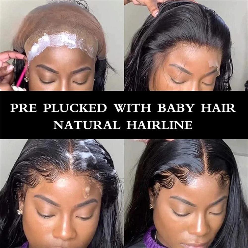 west kiss Brazilian Lace Front Wigs Deep Wave 4x4 Lace Closure Wig Virgin Human Hair,West Kiss Deep Curly Lace Frontal Wig Natural Hairline With Baby Hair 180% Density Natural Color (18 inch)