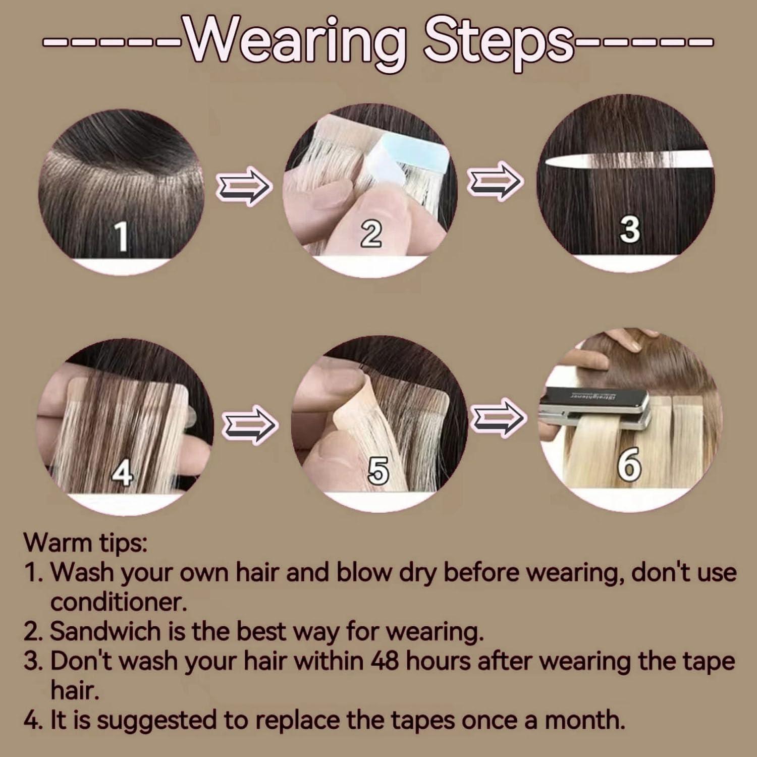 Amesha Hair Hair Extensions Tape in,2 Dark Brown, Tape in Hair Extensions Human Hair Straight Natural Hair Extensions Skin Weft for Women18Inch 100g 50pcs