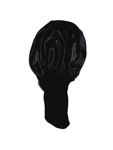 Revealed Pearl Satin lined wig cap, wig cap, wig cap for lace wig (Black)