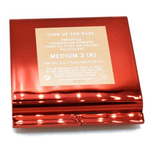 One size One size One Size Patrick Starrr Turn Up The Base Powder Foundation - Medium 3 (R) - Medium, Rosy Undertones - Face Pressed Powder Makeup Foundation Medium-to-Full Coverage, Soft Matte Finish