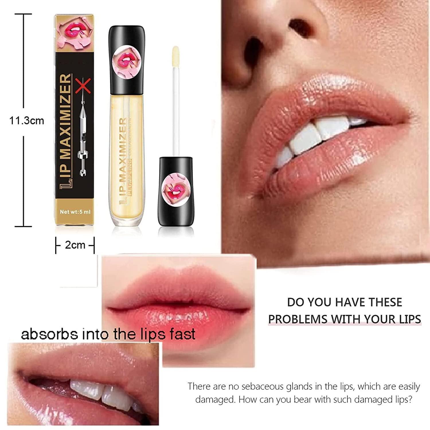 Kayswang Kayswang Vitamin E Lip Plumping Serum Lip Hyaluronic Lip Plumper Instant Lip Filler for Moisturize Eliminate Dryness Wrinkles Enhances Plump Gloss Cozzo Vitamin E Lip Plumping Serum (3PC)