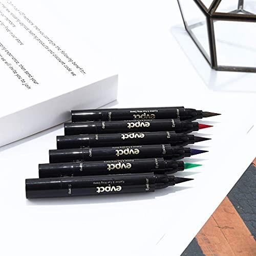 Edanta Edanta Matte Eyeliner Stamp Highly Pigmented Eye Liner Waterproof Sweatproof Eyeliners Long Lasting Sparkling Eyes Makeup for Party Cosplay Prom Pack of 1 (E-Black)