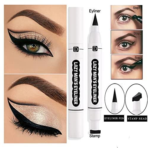 Daeuwiutr Copper Gold Eyeshadow Stick and Eyeliner Stamp Set,Creamy Shimmer Eyeshadow Pencil and Eyeliner Liquid liner, Eyeshadow Highlighter for High Impact, Multi-Dimensional Eye Makeup 2-Pack? 05#?