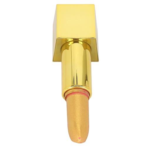 ZAICOLER ZAICOLER Gold Lipstick, Gold Lip Gloss Golden Lipstick Waterproof Long Lasting High Pigments Lip Makeup Cosmetic for Women 3.5g (01)