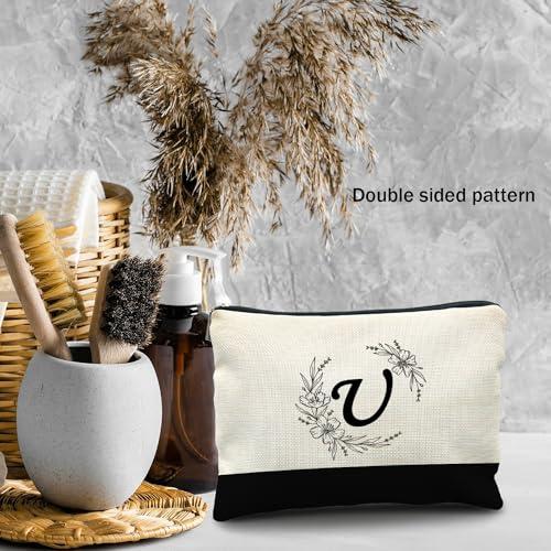 Likjad Likjad Bride Bridesmaid Cosmetic bag,personalized makeup bag,Initial Monogram Personalized makeup bag,bridesmaid gifts,personalized gifts,make up bag,monogrammed gifts for womenU