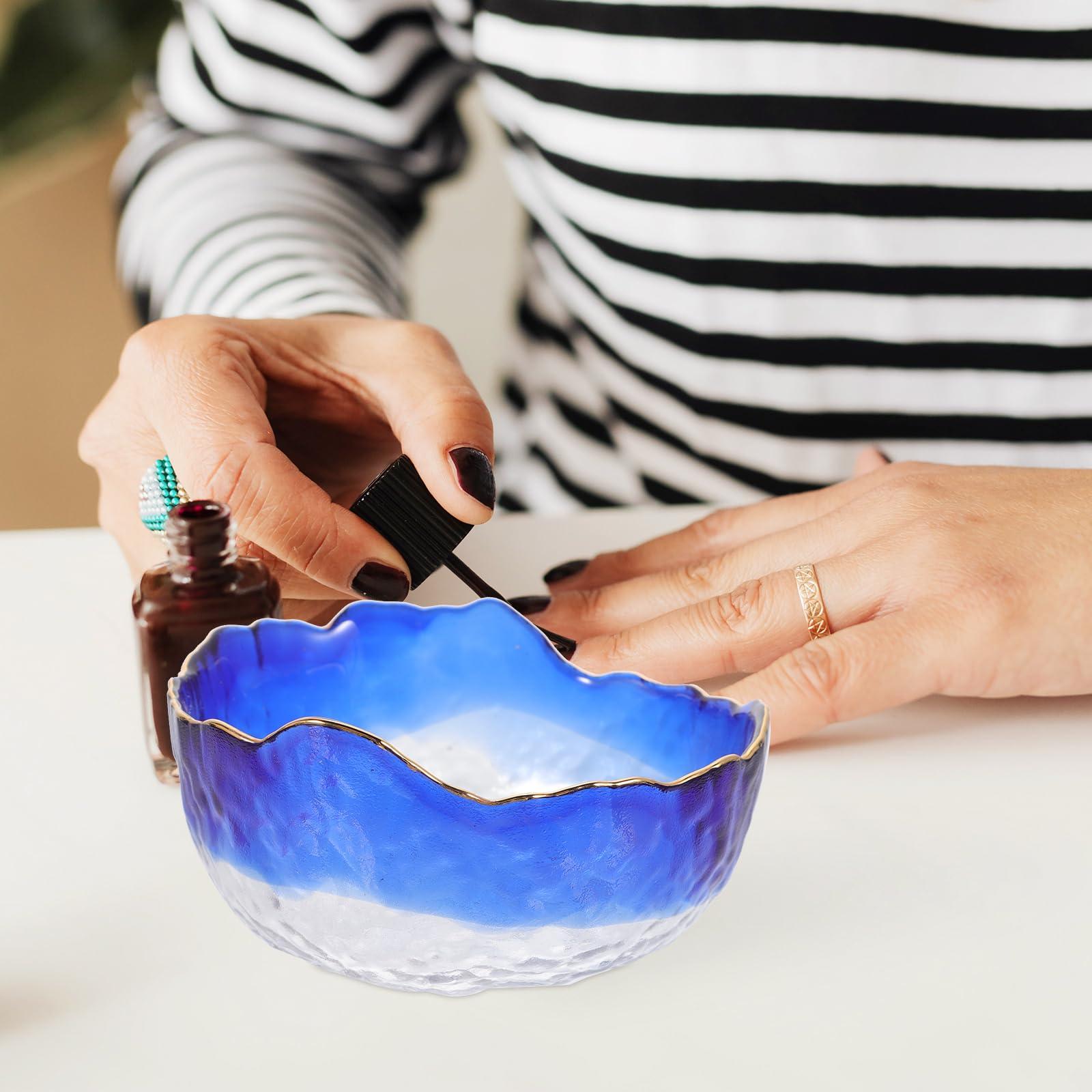 FOMIYES FOMIYES Manicure Hand Soak Bowl, Nail Soaking Bowl, Nail Soak off Tray, Nail Salon Bowl, Nail Soak Bowls, Soaker Bowl, Manicure Hand Bowl, Hand Wash Soaker Tray, Manicure Tool, Spa Glass Phnom Penh