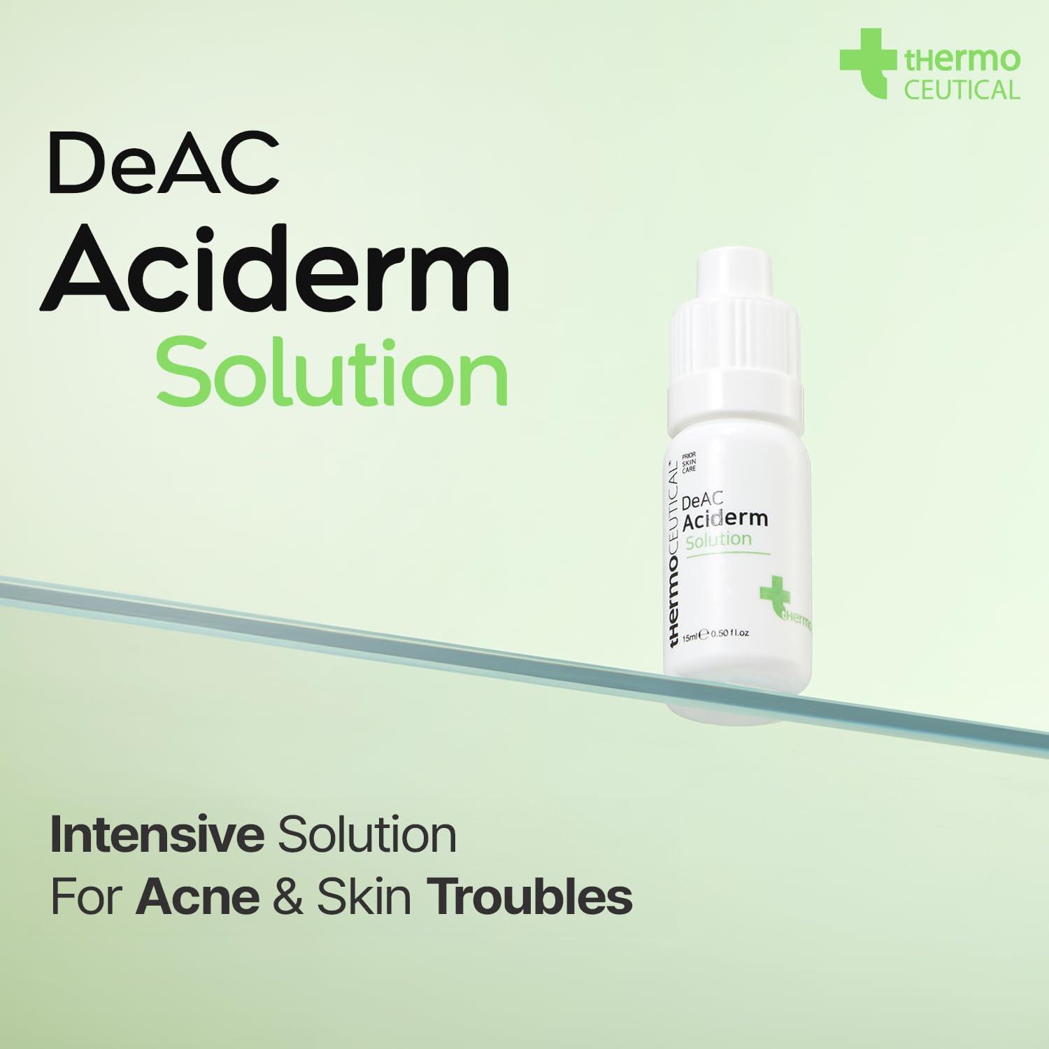 tHermoCEUTICAL tHermoCEUTICAL DeAC Aciderm Solution - Acne Skin Care, Sebum & Dead Skin Cells Control, Pore Reduction, Acne Grade Down, Skin Trouble Treatment, Fast Absorbing 0.5 fl.oz