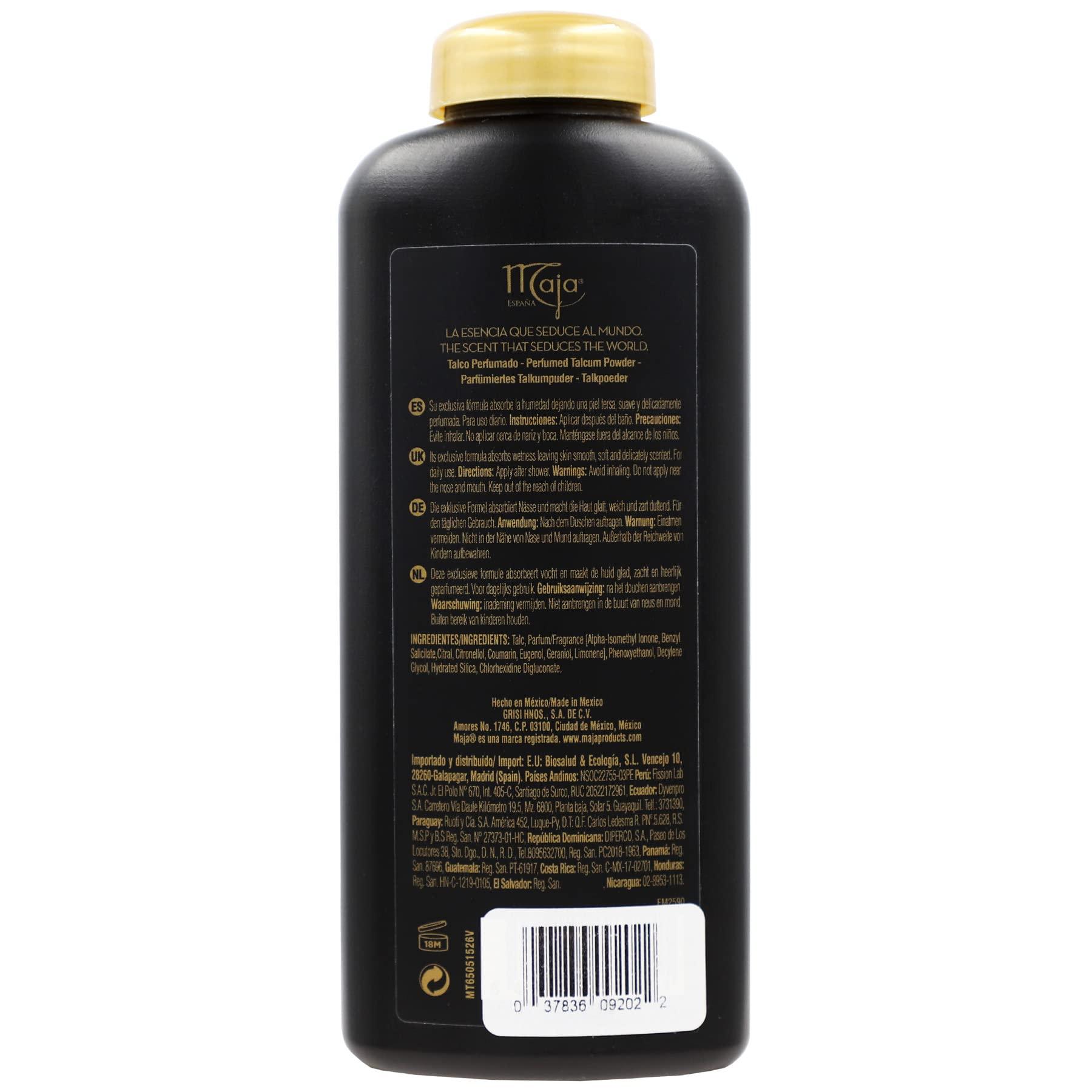 Maja Maja Extreme Moisture Body Lotion and Perfumed Talcum Powder Bundle - 2-Pack 13.5 FL Oz Body Lotion and 2-Pack 7 Oz Talcum Powder