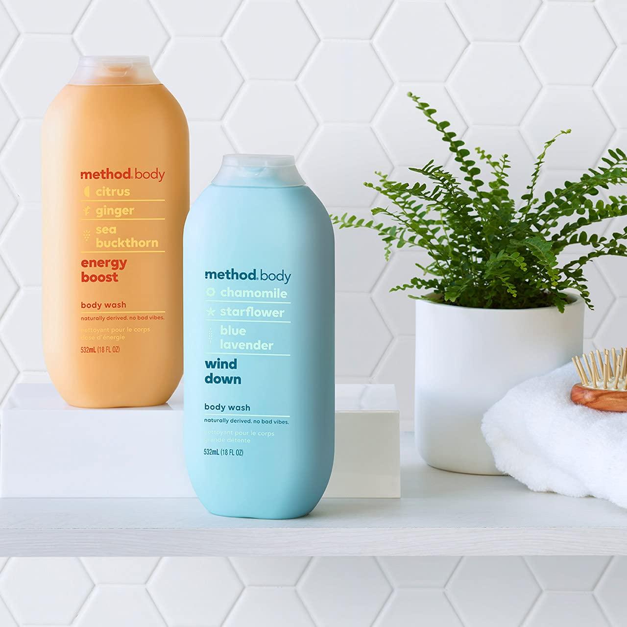 Method Method Body Wash, Energy Boost, Paraben and Phthalate Free, 18 oz (Pack of 2)