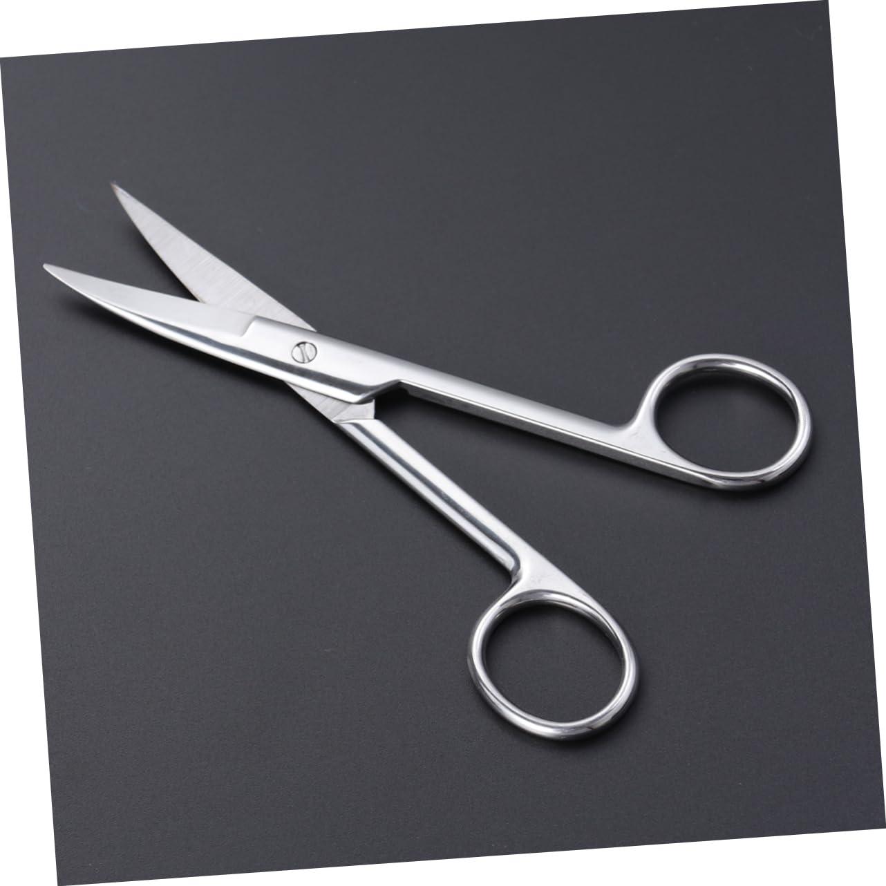 Mikinona Mikinona Elegant Silver Makeup Scissors Eyebrow Tape Cutting Scissors Stainless Steel Compact Easy to Use for Travel