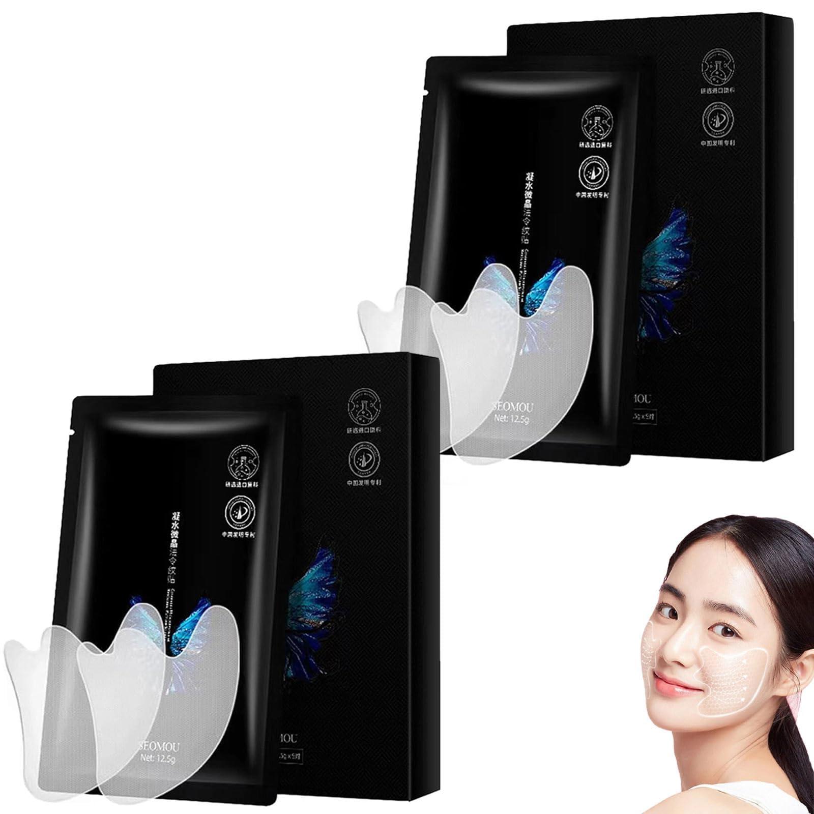 AAVEDA Microcrystalline Nasolabial Folds Removal Mask, Microcrystalline Eye Pattern Wrinkle Remover Patch, Face Wrinkle Removal Lift Mask,For Reduce Fine Lines (2box10pcs)