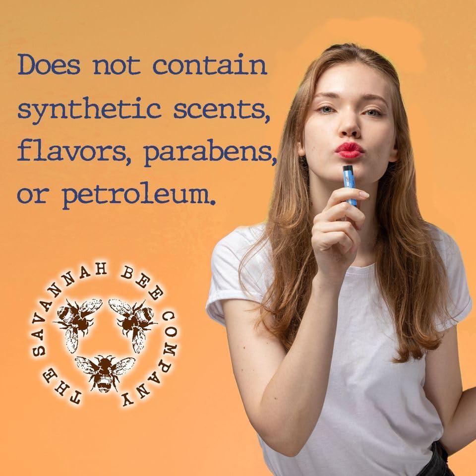 Savannah Bee Company Savannah Bee Company Lip Balm - Lip Moisturizer for Chapped Lips - Hydrating Lip Balm with Pure Honey