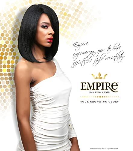 Hair Zone Sensationnel Human Hair Weave Empire Yaki Weaving (20 Inch (Pack of 2), 1B)