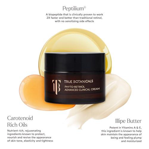 True Botanicals True Botanicals Phyto Retinol Advanced Clinical Cream | Anti-Aging Serum | Retinol Alternative | Targets & Reduces Fine Lines & Wrinkles | Dermatologist Tested, All Natural, Vegan | 1 fl oz | 30 ml
