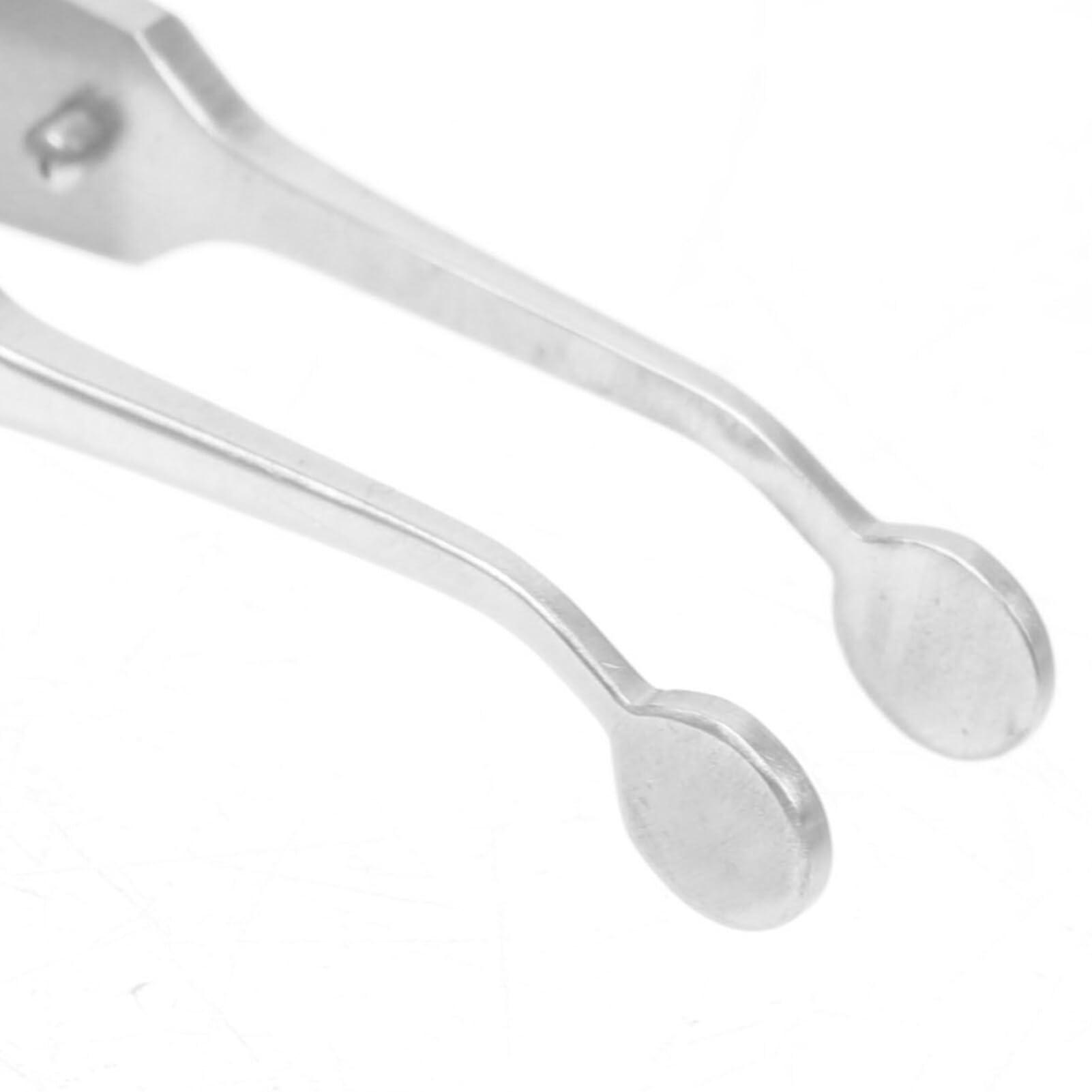 FOMIYES Meibomian Gland Massage Forceps Eyelid Compressor Stainless Steel Eyelid Tweezers Stainless Steel Meibomian Expressor Meibomian Gland Forcep Meibomian Gland Expressor