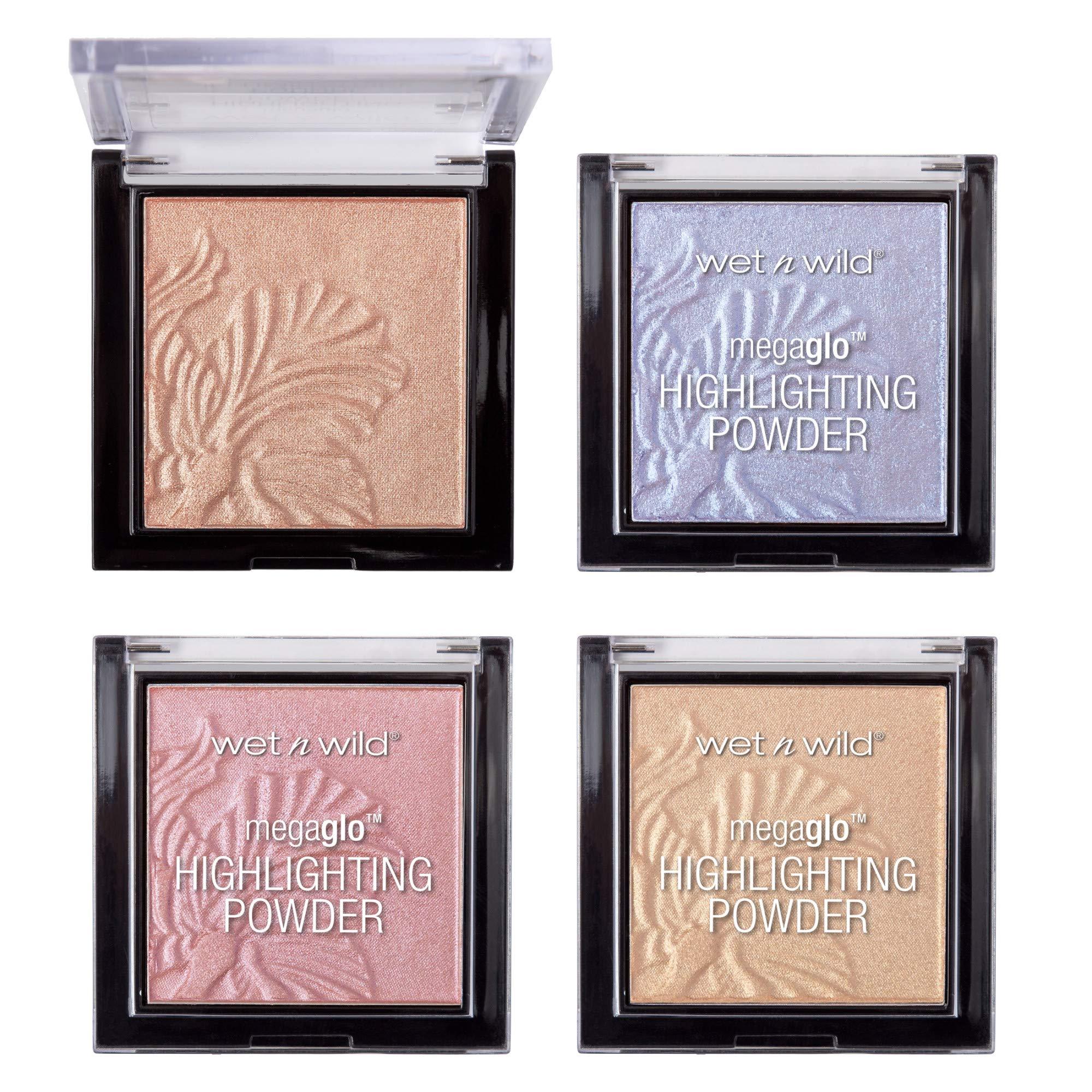 wet n wild wet n wild MegaGlo Highlighting Powder Warm Gold Golden Flower Crown and Natural Pink Precious Petals