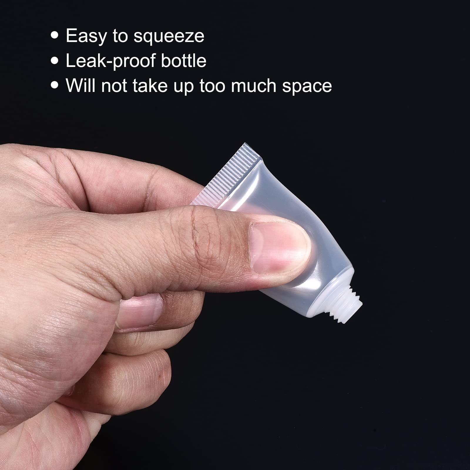PATIKIL PATIKIL 5ml Squeeze Tube, 20 Pack Empty Cosmetic Tubes Plastic with Flip Lid for Travel Household, Clear