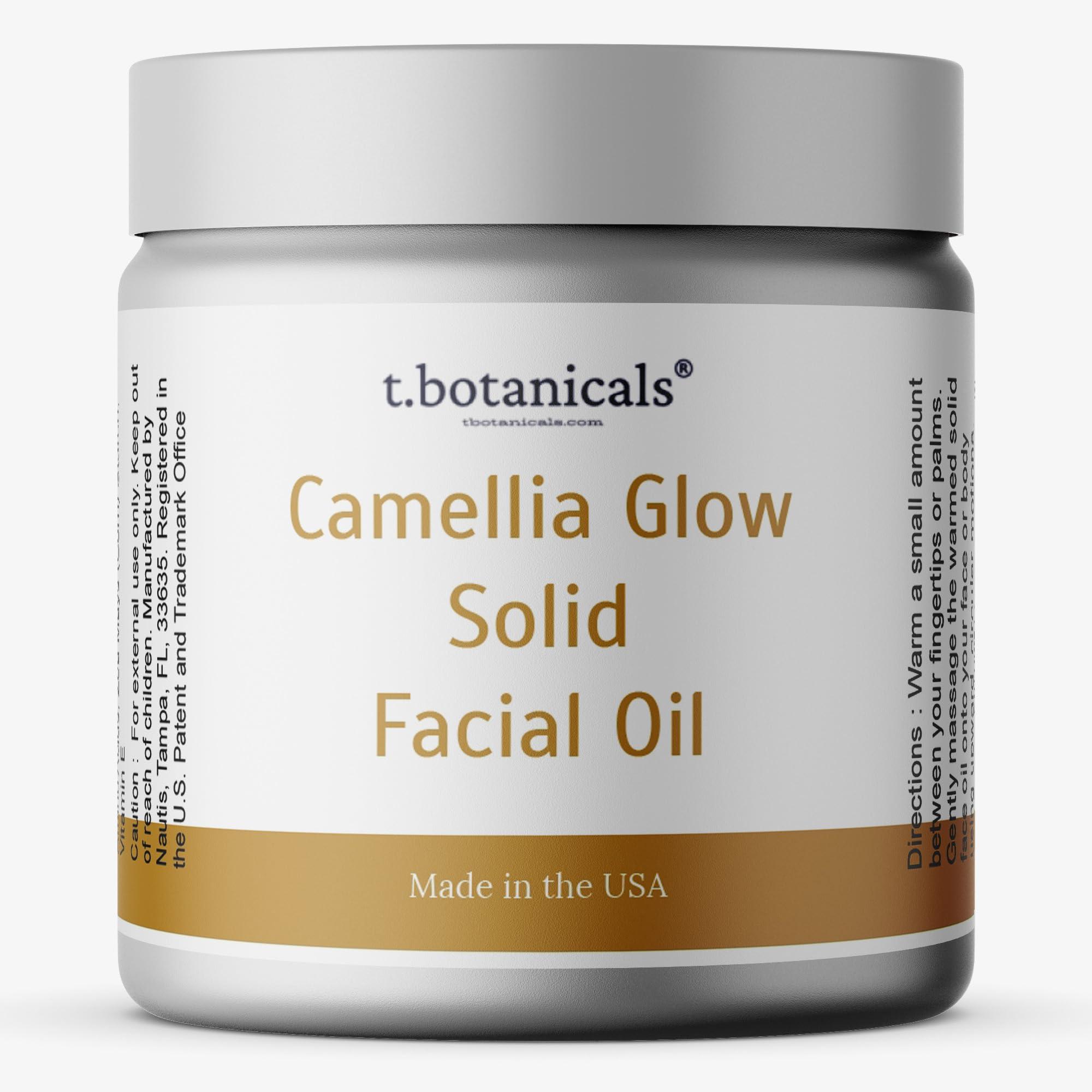 t.botanicals t.botanicals Camellia Solid Face Oil Hydrating Moisturizer Balm Gold Beauty Serum