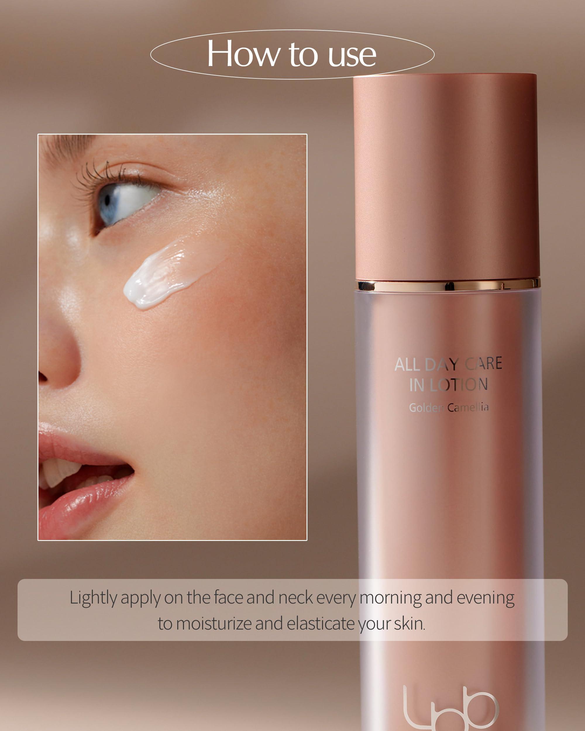 LBB CELL BEAUTY LBB All Day Care In Lotion - Vegan Antioxidnat Face Lotion - 100h Lasting Moisturizing, Radiant and Elastic Skin - Tangerine Cellular Water, Golden Camellia, Peptides, 1.69 oz.