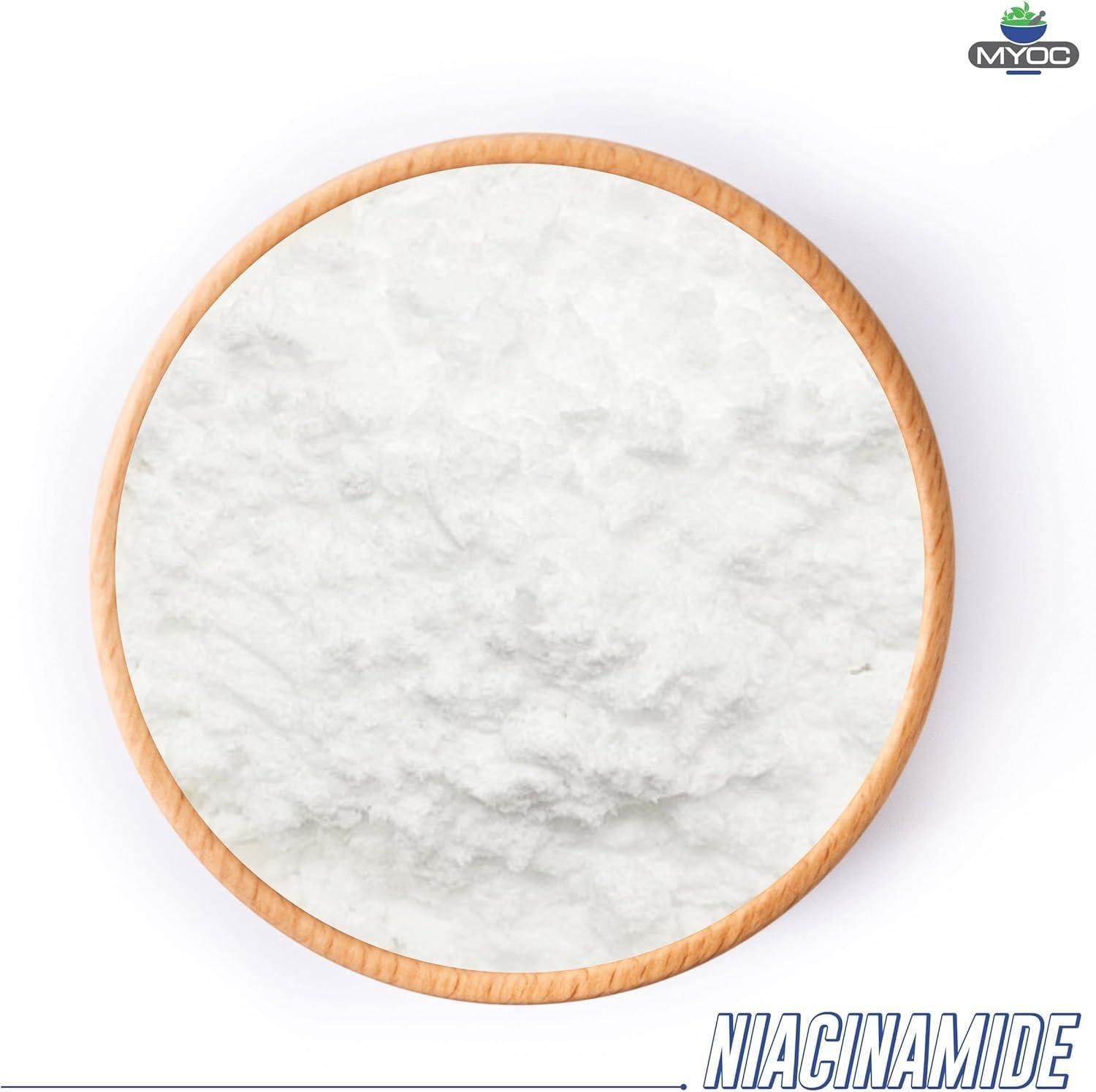 MYOC MYOC Niacinamide -3.9oz Pure Niacinamide Powder, Niacinamide Powder Cosmetic Grade, DIY Niacinamide Powder for Serum & Cream- Pack of 2