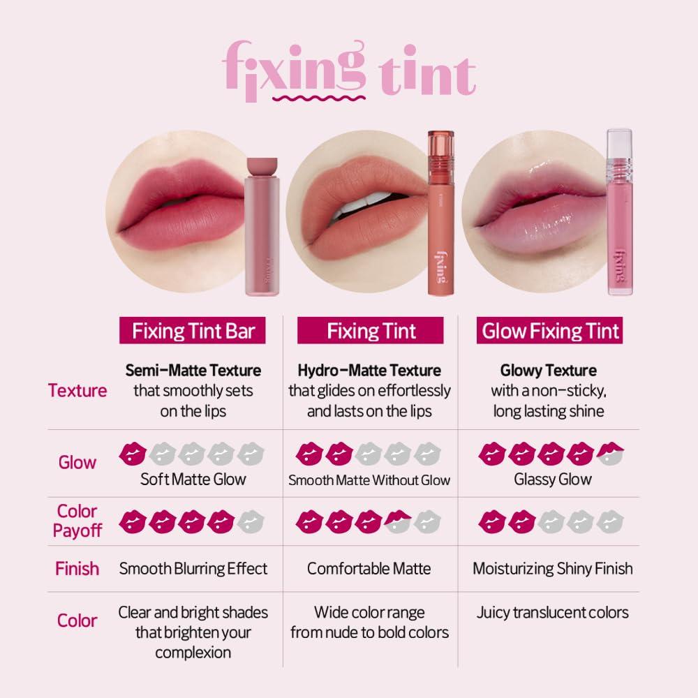 ETUDE ETUDE Glow Fixing Tint #7 Cold Fuchia | Non-Sticky Glossy Shine Lip Stain | Fills up with Comfortable Moisture | Tints for Dry Lips