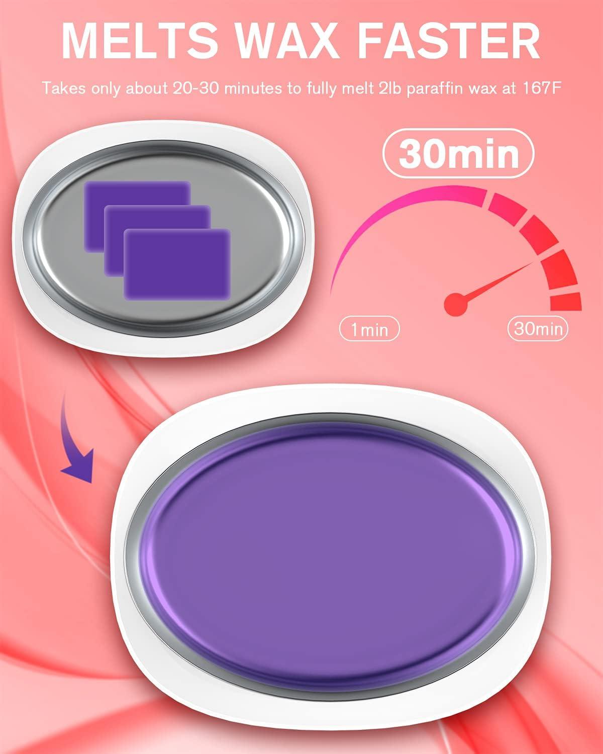 Wattne Paraffin Wax Machine for Hand and Feet -Paraffin Wax Warmer Moisturizing Kit Auto-time and Keep Warm Paraffin Hand Wax Machine for Arthritis (White)