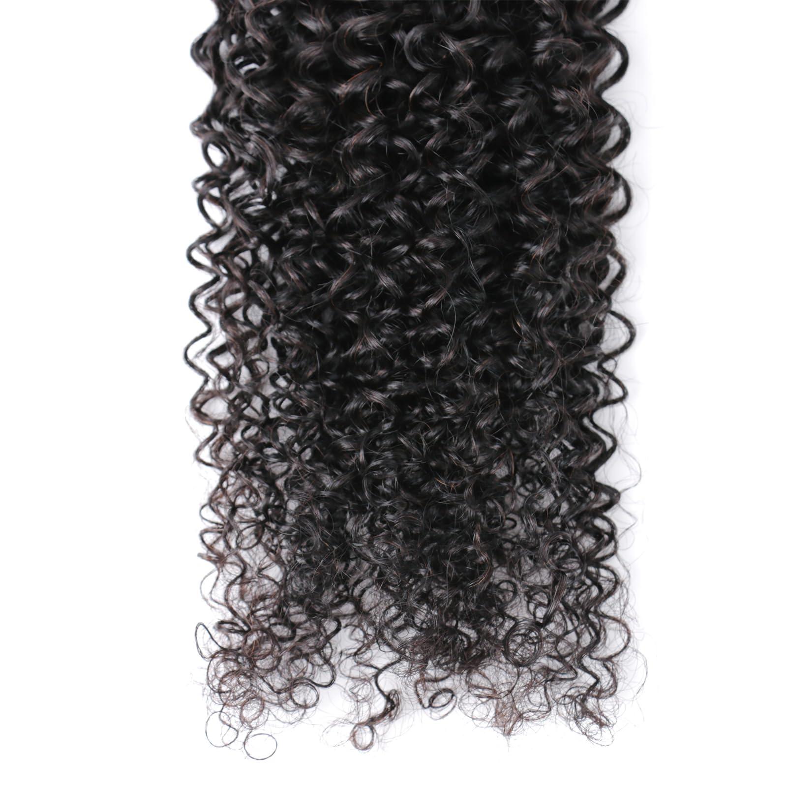 huarisi 18 Inch Curl One Bundle Weave Huamn Hair Curly Bundles Brazilian Hair Weave 100% Unprocessed Virgin Hair Extensions