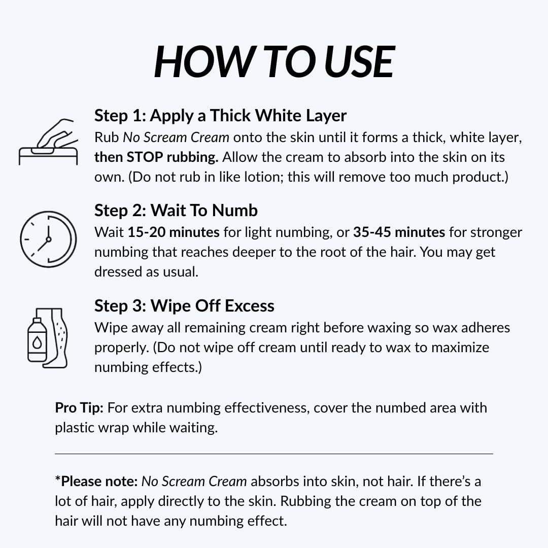 Relax and Wax Relax and Wax - No Scream Cream No Mess No Grease - 1 Ounce