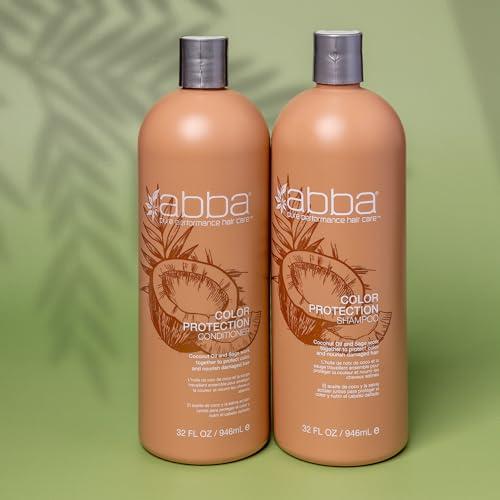 ABBA ABBA - Pure Color Protection Shampoo & Conditioner Duo - Coconut Oil & Sage, 32 fl oz Each