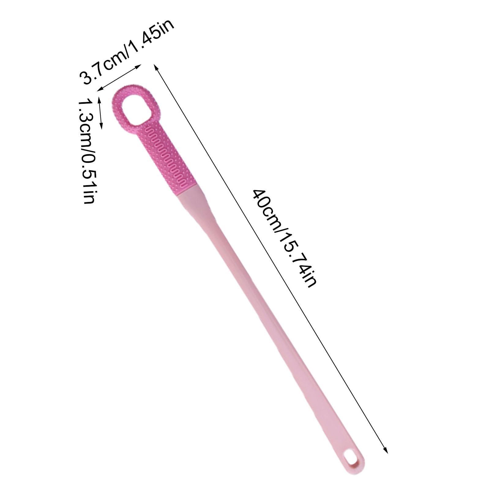 Huvqianu Toe Cleaning Brush | Long Handle Scrubber | Foot Scrubber Shower, Silicone Bristles Brush, Between Toe Scrubber, Senior Foot Cleaner, Shower Foot Brush, Foot Hygiene Tool, Elderly Foot Scrubber