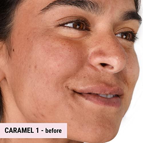 THE GOOD MINERAL The Good Mineral Loves-You-Back 3in1 Mineral Powder Foundation (CARAMEL 1) | Designed for acne-prone, sensitive skin reducing the appearance of acne and scars without layers | Vegan + Cruelty Free