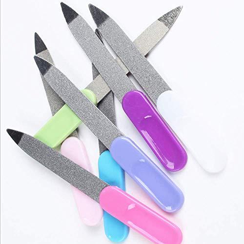 Cafurty Cafurty Nail Tools - 5pcs Metal Double Sided Nail File Stainless Steel Manicure Pedicure Tools Files - Metal Nail File Men Filer for Toenails Stainless Steel Fingernail Files