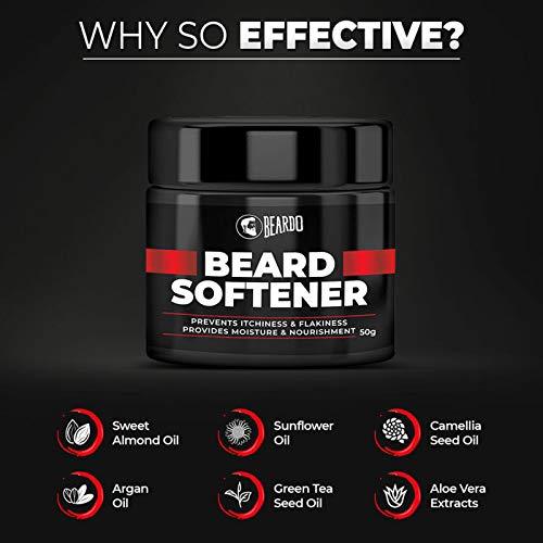 BEARDO Beardo Beard Softner cream for men | Frizz-free, Nourished Beard | Detangled, Shiny Beard | Vitamin E, Argan Oil 50g