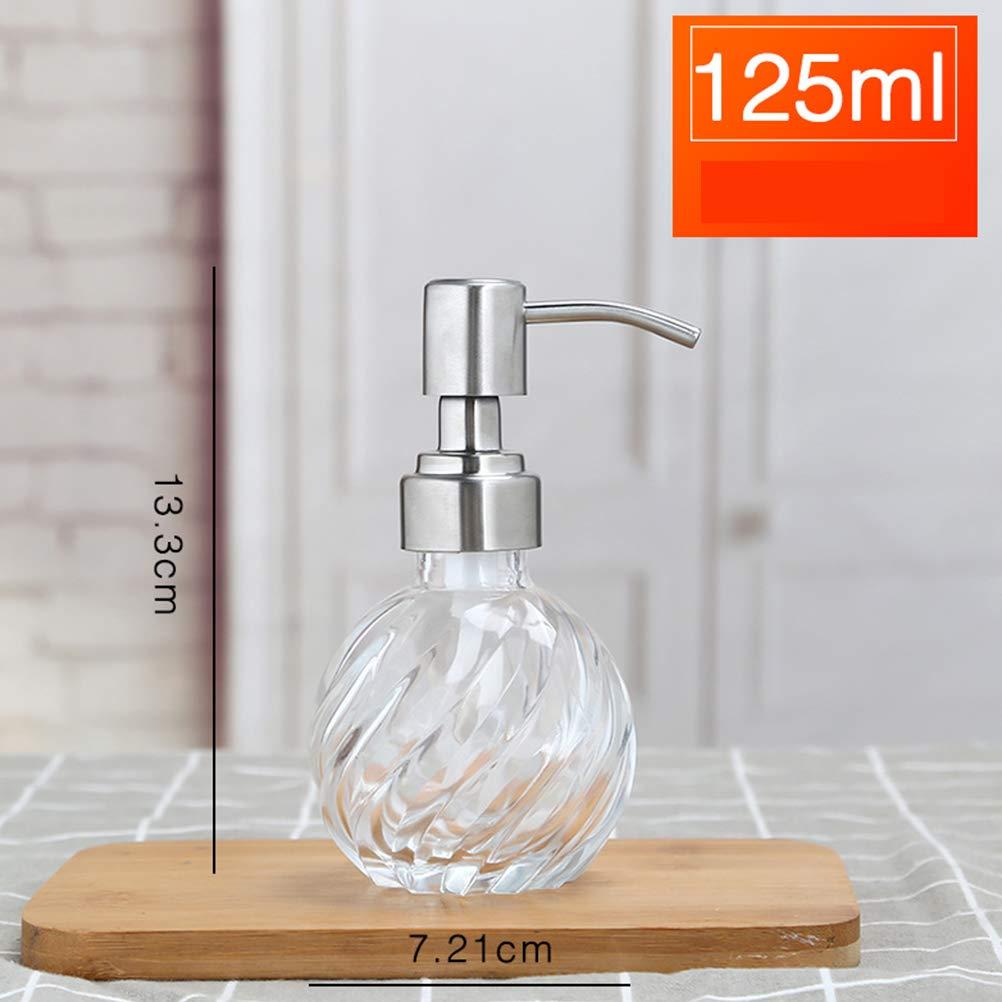 Hemoton Hemoton Glass Pump Bottle refillable Pump Bottle Glass Dispenser Travel Pump Bottle Travel Shampoo Bottles refillable Shampoo Bottles Glass Bottles Empty Pump Bottles handwashing Fluid