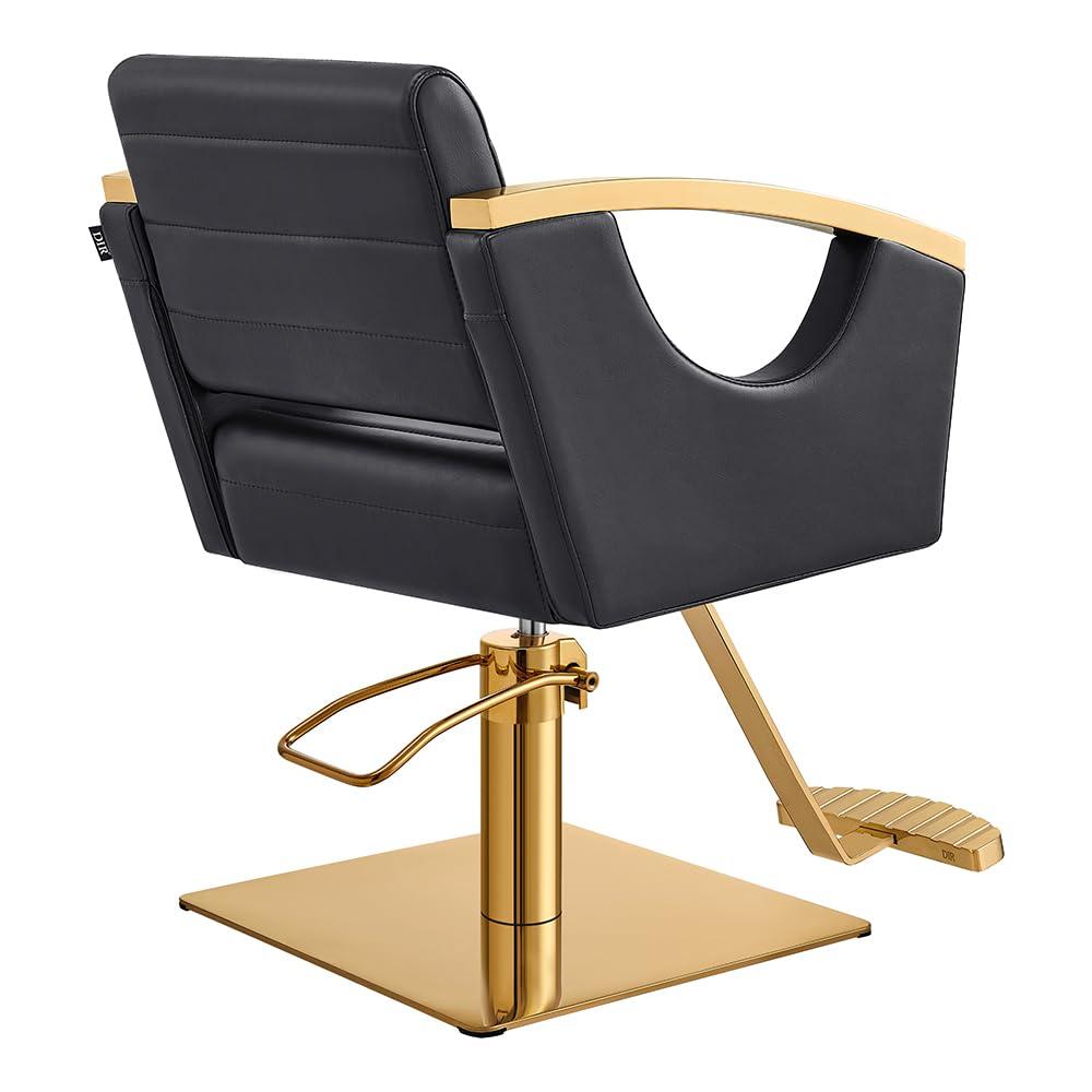 Dir Dir Salon Styling Chair Hair Salon Stylist Chair w/Gold Frame Bello