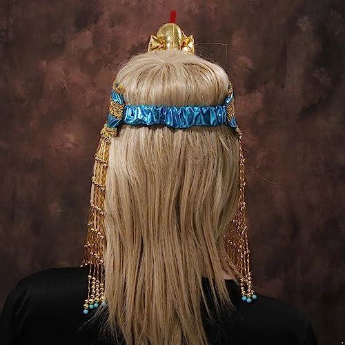 Zaldita Zaldita Women\'s Egyptian Costume Accessory Headband Snake Beaded Headpiece for Women Girls Gold B One Size