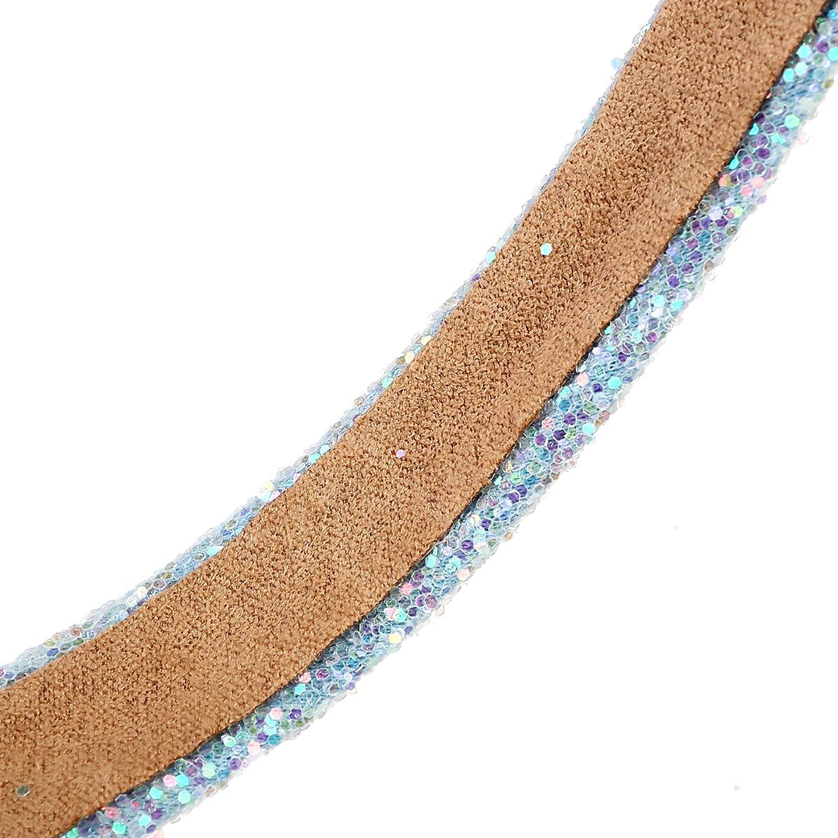 NARUNING NARUNING 4 Pcs Glitter Headbands, Sparkly Headband Plastic Sequins Hair Hoop Glitter Hairbands for Women and Girls Hair Accessories (4 Pcs Style C)