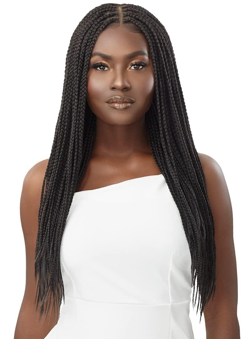 Outre Outre 13x4 Hand Tied Lace Frontal Wig - KNOTLESS SQUARE PART BRAIDS 26" (2T/3027)