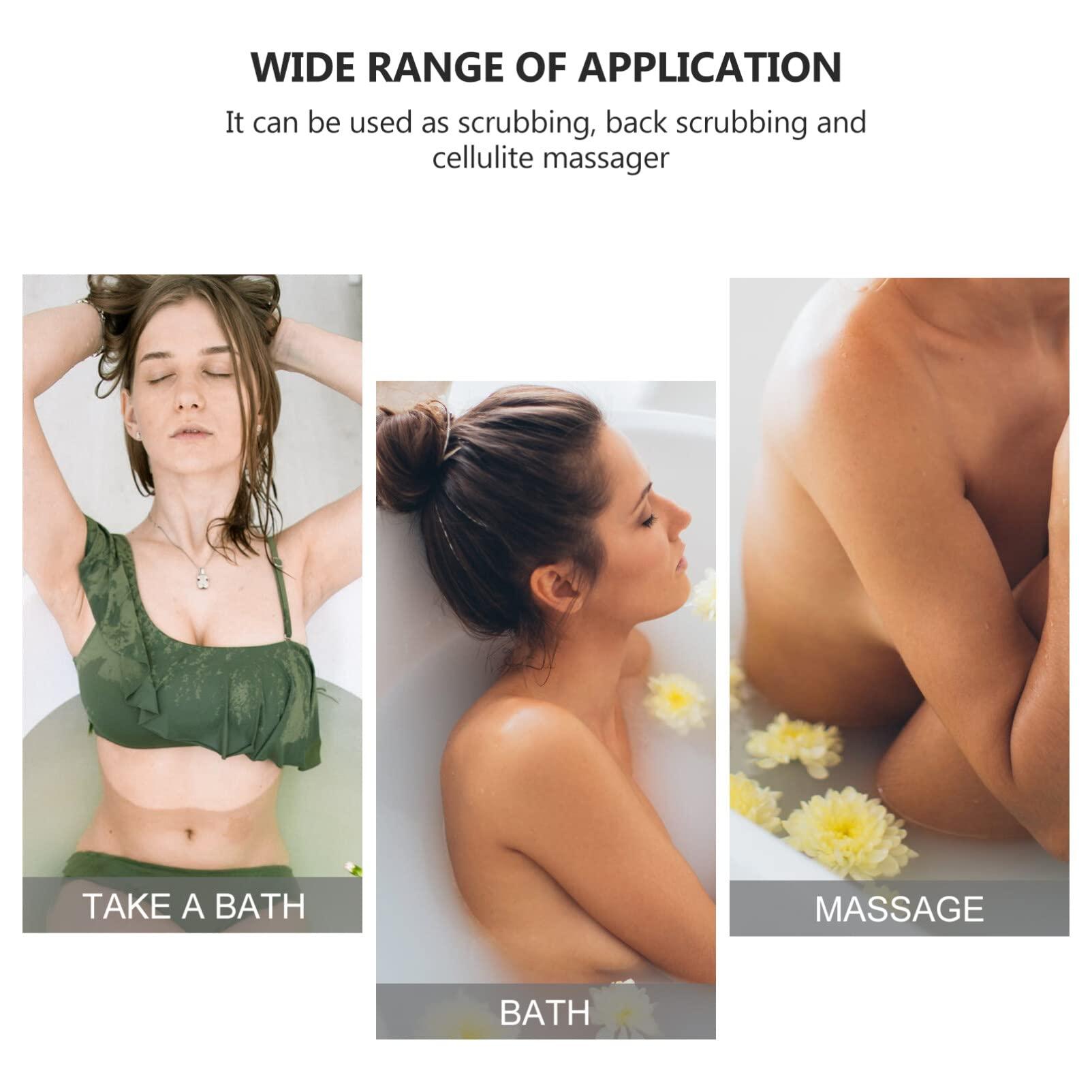 Baluue Baluue Silicone Back Scrubber for Shower, Bath Body Brush with Long Handle, Exfoliating Body Scrubber Brush for Men Women, Produce Rich Foam for Shower Exfoliating and Massage