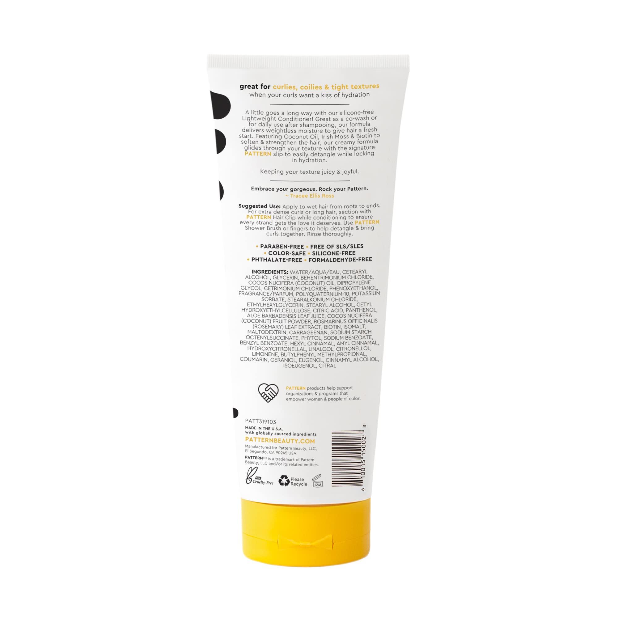 PATTERN PATTERN Beauty by Tracee Ellis Ross Lightweight Conditioner, 13 Fl Oz, Rich Moisture for Curlies, Coilies and Tight-Textured Hair, 3a-4c
