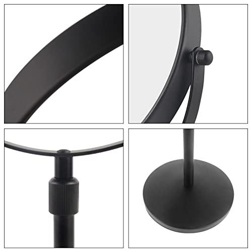 Nicesail Nicesail Higher Taller Tabletop Makeup Mirror of 8 Inch, 5X Magnified Makeup Mirror Countertop Standing, Height Adjustable, Double Sided Mirror in Matte Black (8 Inch, 5X)