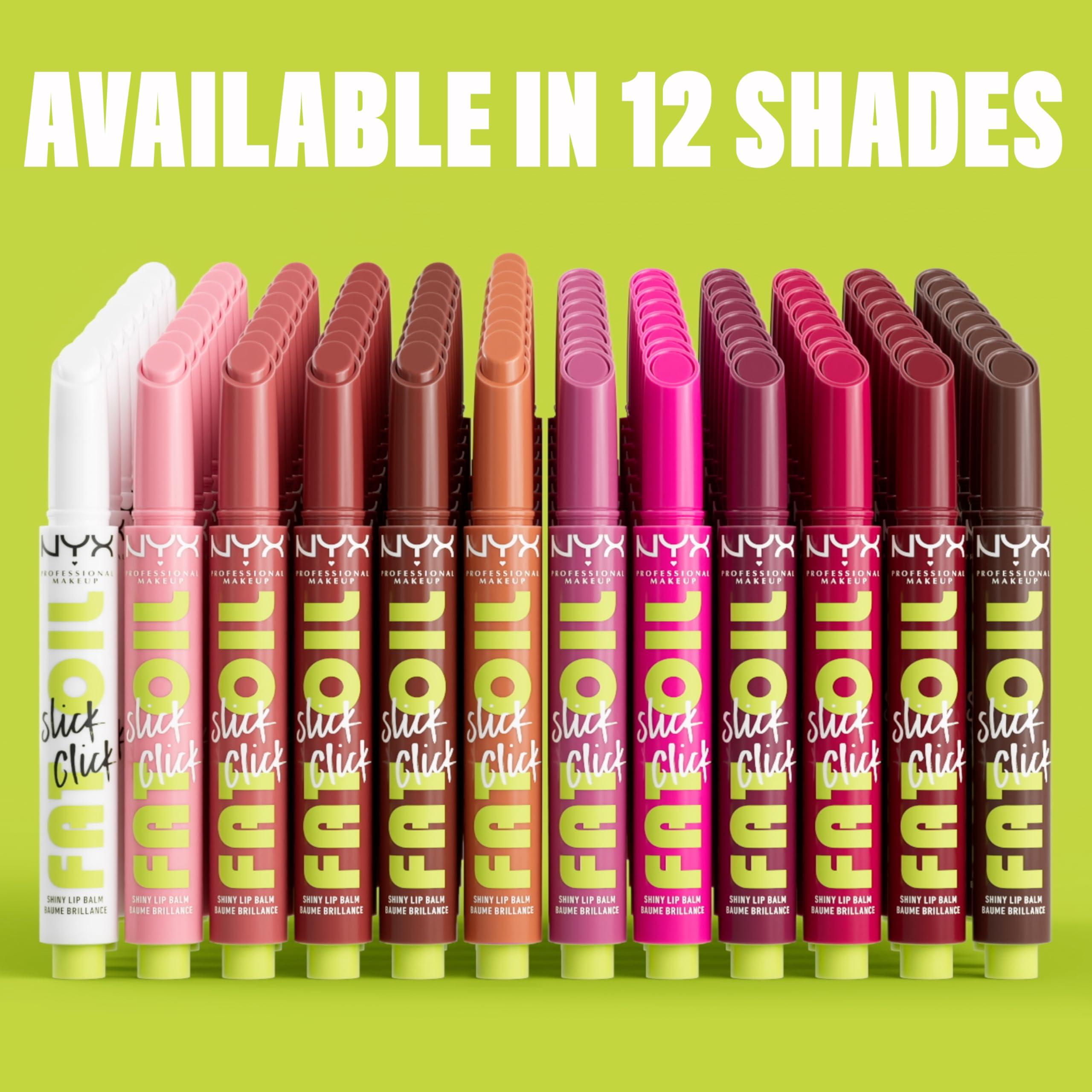 NYX PROFESSIONAL MAKEUP NYX PROFESSIONAL MAKEUP Fat Oil Slick Click, Lightweight, Buildable, Pigmented Vegan Lip Balm - Going Viral
