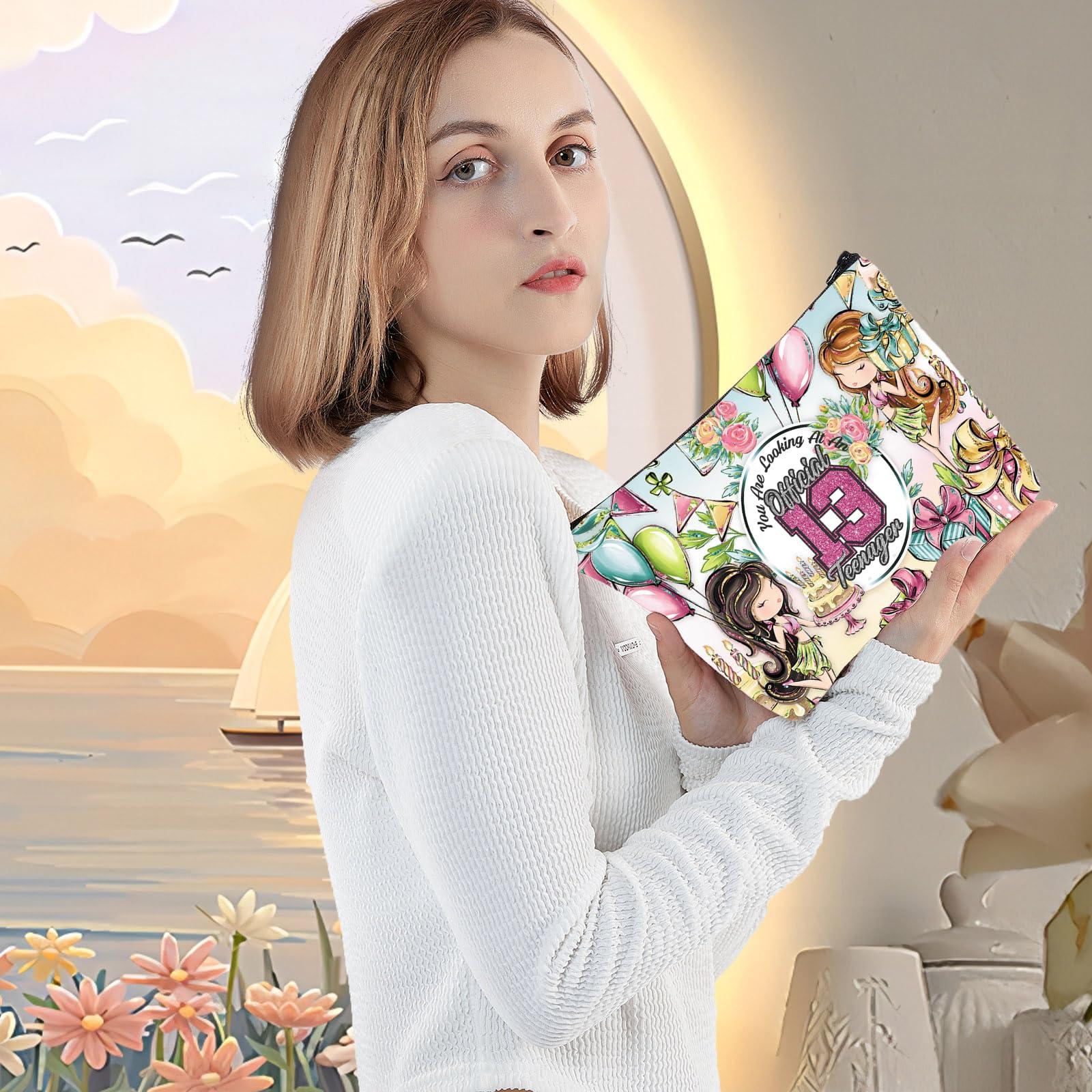 LEVLO LEVLO Official Teenager 13th Makeup Bag 13 Year Old Gifts You Are Looking At An Official 13 Teenager Zipper Pouch Bag 13 Years Birthday Merchandise (13 Teen Bag)