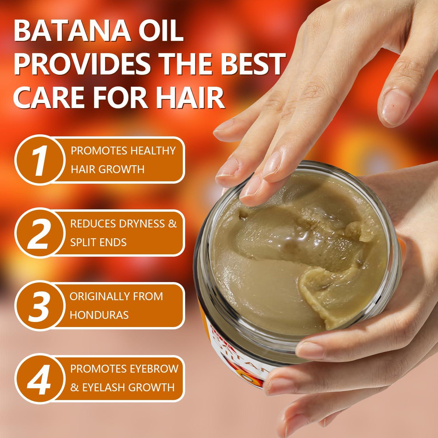 Samnyte Samnyte Dr Sebi Batana Oil For Hair Growth, Batana Oil Pure, Thickens Hair, Prevents Hair Loss For Men & Women - 4.23 Fl Oz