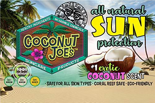 Coconut Joe's Sun Care 3-PACK | Zinc Oxide Sunscreen from Coconut Joe's | Natural & Organic Sunscreen Lotion, Mineral Sunscreen, SPF 30, Natural Sunscreen, 8 ounce bottle