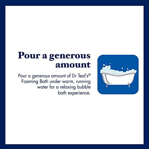 Dr Teal's Dr Teal's Foaming Bath with Pure Epsom Salt, Super Moisturizer Avocado Oil, 34 fl oz (Pack of 4) (Packaging May Vary)