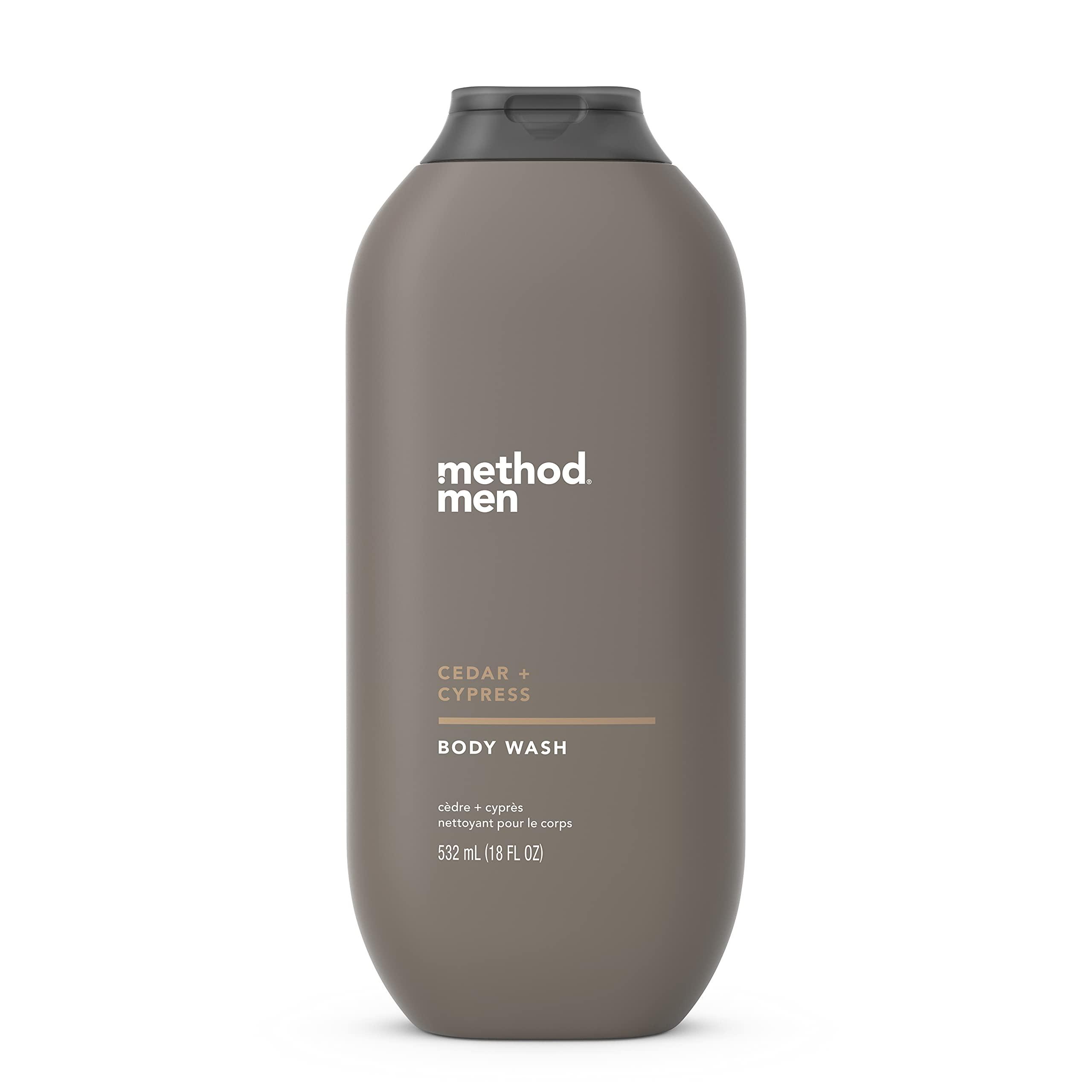 Method Method Men Body Wash, Cedar + Cypress, Paraben and Phthalate Free, 18 FL Oz & Men Body Wash, Sea + Surf, Paraben and Phthalate Free, 18 FL Oz,Softening