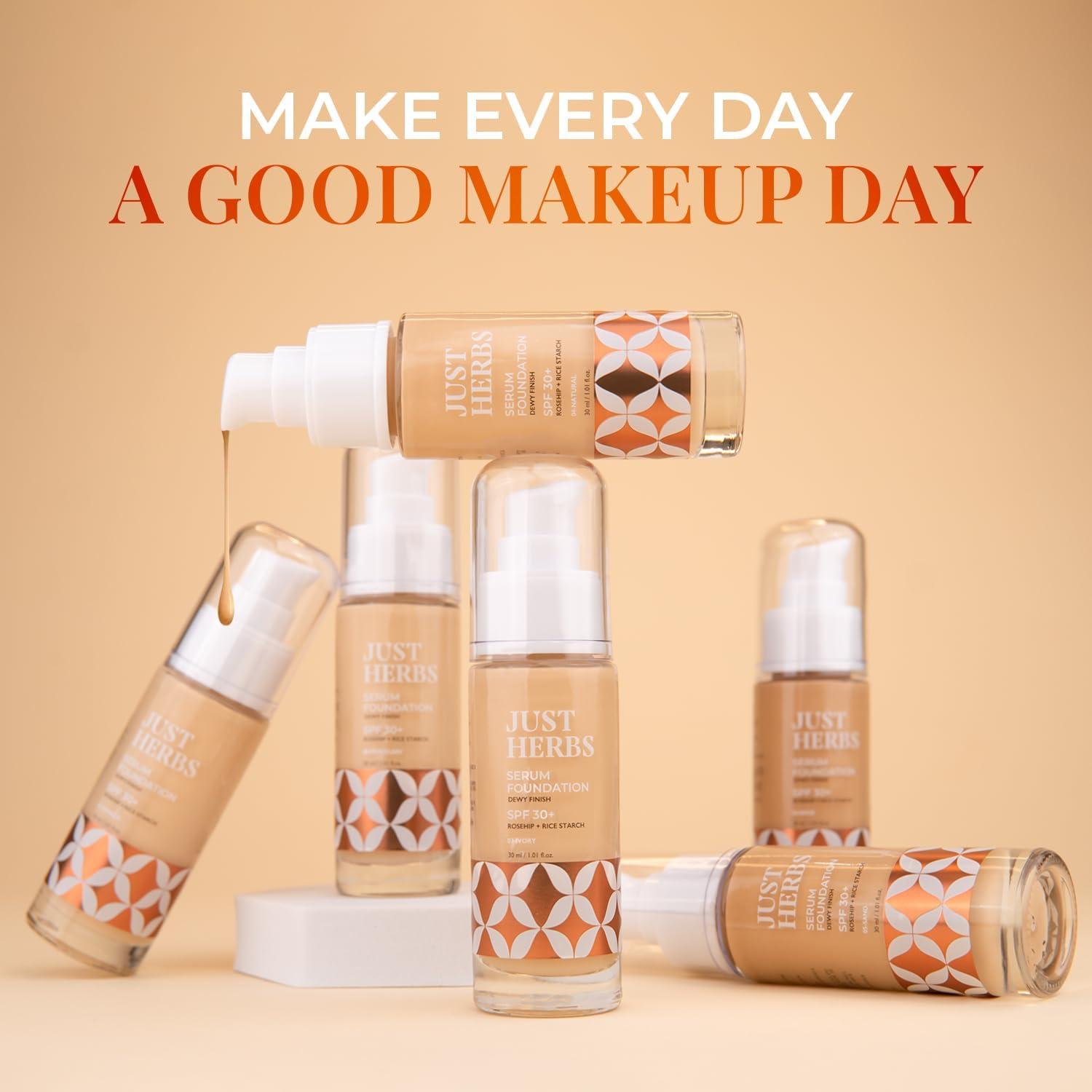 Generic Serum Foundation For Face Makeup With SPF30+ Dewy Finish Full Coverage Waterproof, Sweatproof Foundation For All Skin Types (Ivory)