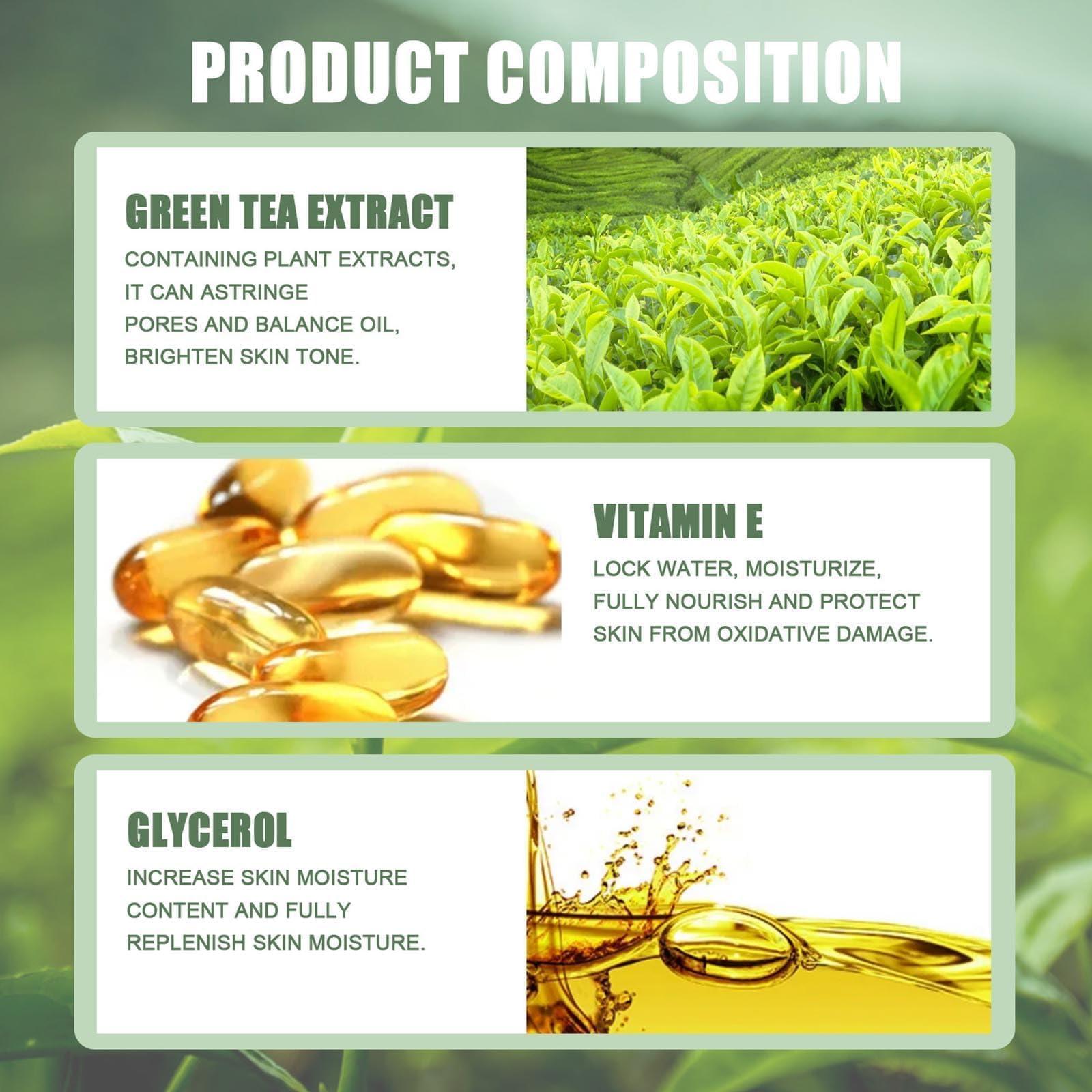 GEMSENG Oneews Green Tea Mask Stick, Green Tea Deep Cleanse Mask Blackhead Remover, Natural Green Tea Deep Cleanse Mask Stick, for All Kind Skin Type (1 PCS)